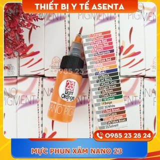 Mực phun xăm Nano 23 - Light Orange (màu cam tươi)
