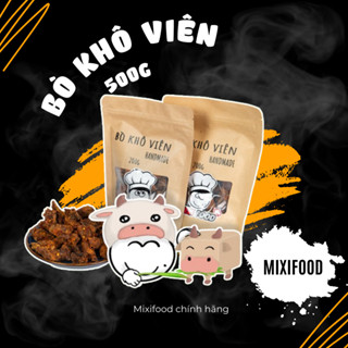 [HN - CHÍNH HÃNG] Bò khô viên, MIXIFOOD tuyệt phẩm thịt bò chất lượng cao, túi 500G SIÊU NGON - ĐẬM ĐÀ