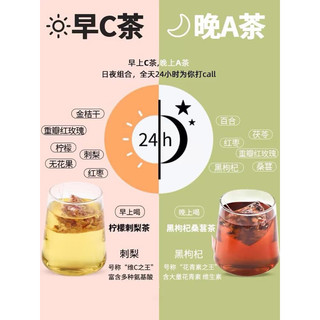 Set trà vitamin A C sáng A tối C