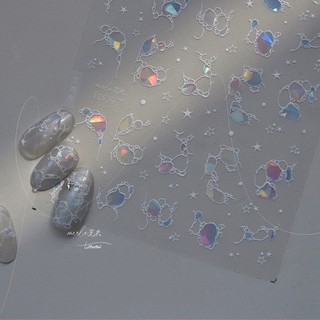 Sticker nail lụa trang trí móng tay dán móng