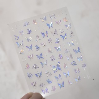 Sticker nail lụa trang trí móng tay dán móng