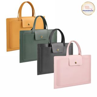 Túi xách công sở đựng Macbook/ Laptop 13.3/14 /15/16 inch da PU thời trang nhiều màu sang trọng