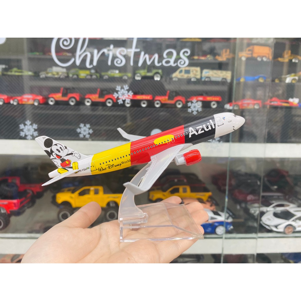 Mô hình máy bay Vietjet Mickey Airbus A320 kích thước 16cm MB16198