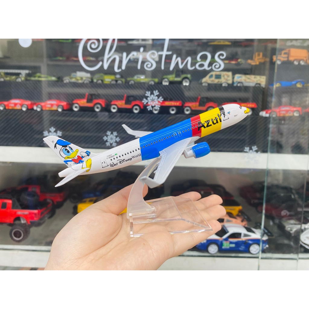 Mô hình máy bay Vietjet Donald Airbus A320 kích thước 16cm MB16199