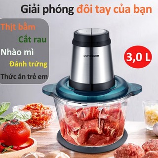 Máy xay thịt ONR 3L thủy tinh - máy say thịt đa năng,dung tích lớn, lưỡi inox- Hàng chính hãng