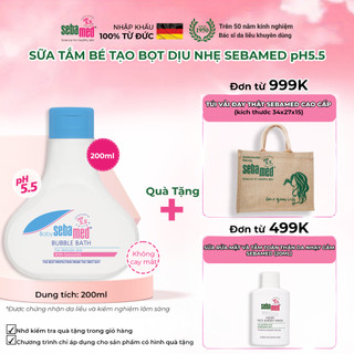 Sữa tắm dịu nhẹ toàn thân Sebamed Baby Bubble Bath pH5.5 (200ml)