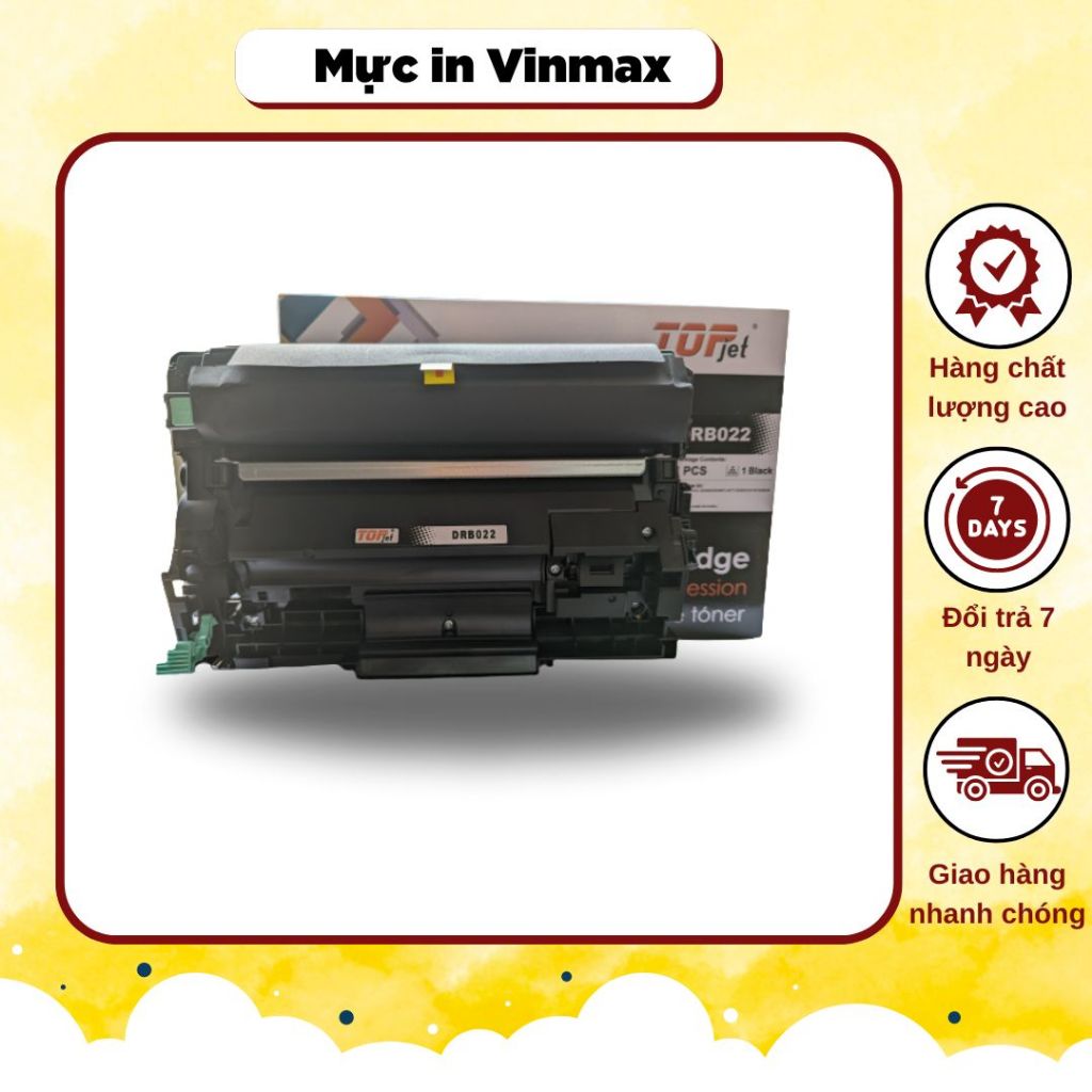Cụm Drum DRB022 Topjet dùng cho máy in laser Brother HL-B2000d/B2080dw, MFC-B7715dw, DCP-B7535dw