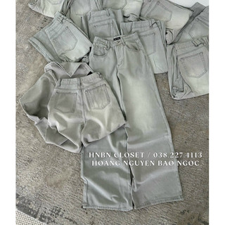 (Ảnh thật - có sẵn) Quần jean xám nhạt QCCC size S