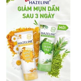 Sữa rửa mặt HAZELINE thiên nhiên 100g/Tuýp