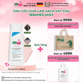 Dầu gội giúp giảm gàu Sebamed Hair Care Anti-Dandruff Shampoo pH5.5 (200ml)