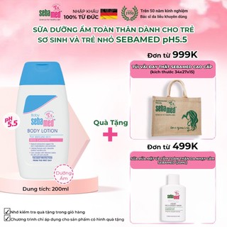 Sữa dưỡng ẩm toàn thân dành cho trẻ sơ sinh và trẻ nhỏ Baby Sebamed Body Lotion pH5.5 (200ml)