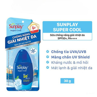 Sữa chống nắng mát lạnh giải nhiệt Sunplay Super Cool SPF 50 PA++++ 30g