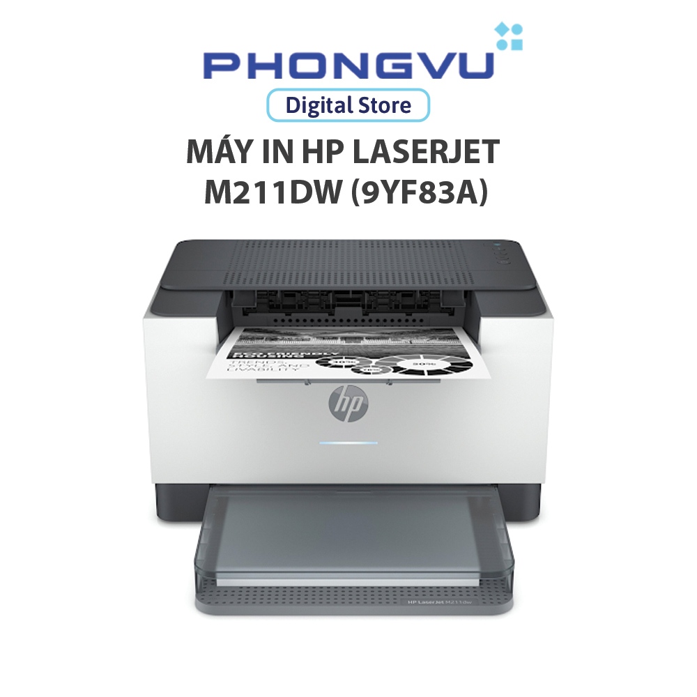 Máy In HP LaserJet M211dw (9YF83A) – In Laser Đen Trắng – Wifi, In 2 Mặt Tự Động – Tốc Độ 29ppm – Bả