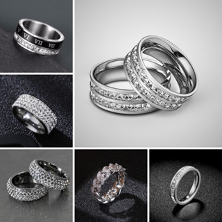 Nhẫn nam titan thiết kế đính đá họa tiết cá tính thời trang Hàn Quốc chất liệu titan không gỉ KuuClothes - Nhẫn Tổng Hợp