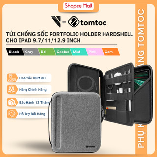 Túi Chống Va Đập Tomtoc Portfolio Holder Hardshell cho iPad 9.7-11 inch/ 12.9 inch cứng cáp