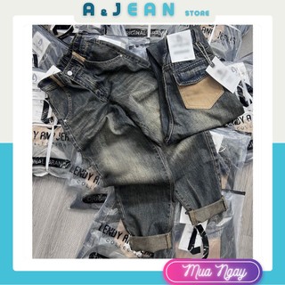 Quần baggy lưng chun túi sau màu phối nắp 1 bên | a&jean store