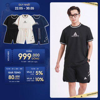 Bộ quần áo nam Cata chất liệu tổ ong cotton thoáng mát, thấm hút mồ hôi tốt phong cách thời trang CT33