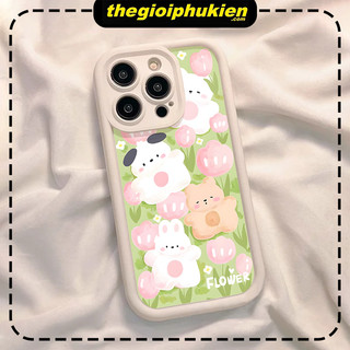 Ốp lưng iphone viền cao chống sốc Flower cute dành cho ip 6/7/8/plus/x/xr/xs/11/12/13/14/15/pro max - dc2012