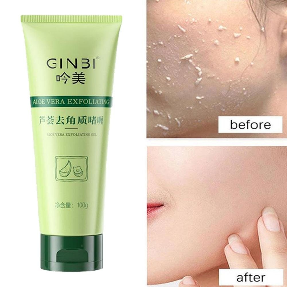 Gel Tẩy Da Chết Mặt Và Body GINBI Chiết Xuất Nha Đam 100g