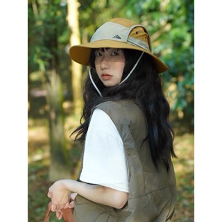 Mũ bucket vành rộng chất vải dù chống nước logo thêu có dây điều chỉnh unisex nam nữ DA11