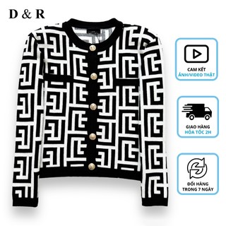 Áo khoác len cardigan ff quảng châu cao cấp d&r fashion l026