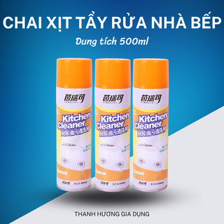  Chất Tẩy Dầu Mỡ Nhà Bếp Tẩy Rửa Hút Mùi Bếp Gas Bếp Từ Làm sạch Đáy Xoong Nồi Chảo Dạng Chai Xịt Nhập Khẩu Siêu Sạch 