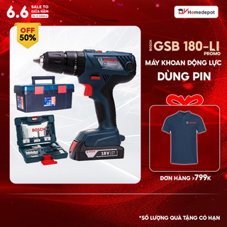 Máy khoan động lực pin gsb 180-li promo