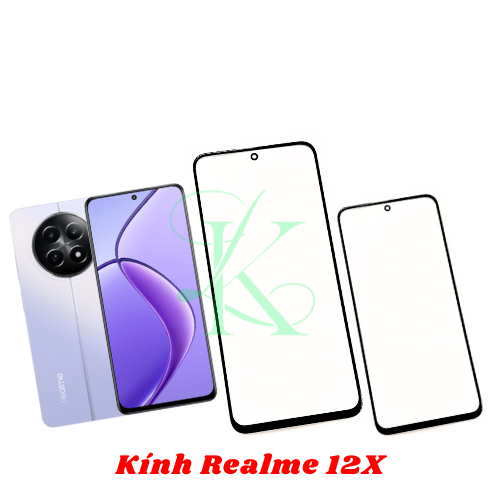 Kính ép trên màn hình dành cho Realme 12X  , kính ép dành cho realme 12x
