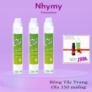 Bông tẩy trang ola cotton pads 120+30 miếng ba lan