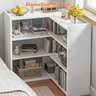Kệ sách đứng HOMELINE tùy chỉnh kích thước để bàn làm việc, học tập hoặc để sàn đa năng chất liệu gỗ MDF cao cấp - D45