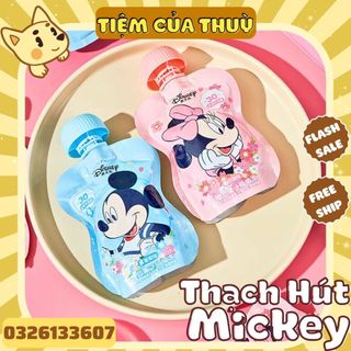 Nước thạch mickey / minnie vị trái cây, thạch trái cây hoạt hình disney, nước trái cây có thạch mickey minnie