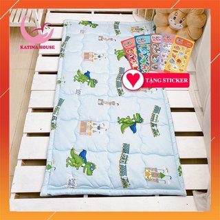 Đệm ngủ cho bé đi học mẫu giáo, tiểu học 80x140cm, chất vải Tencel cao cấp mềm mịn mát, nhiều họa tiết đáng yêu