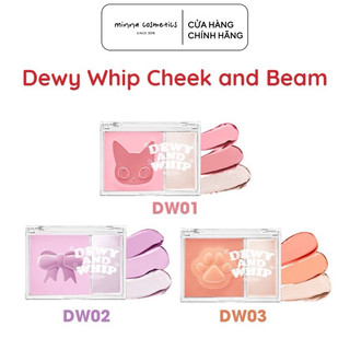 Má hồng kem & phấn bắt sáng black rouge dewy whip cheek and beam