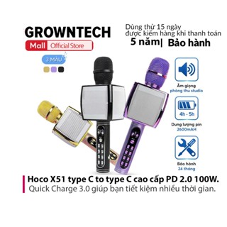 Micro không dây karaoke GrownTech YS 91 hỗ trợ thu âm bảo hành 2 năm