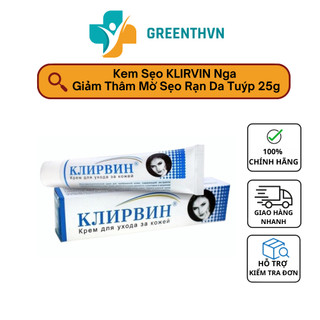 Kem sẹo klirvin nga giảm thâm mờ sẹo rạn da tuýp 25g