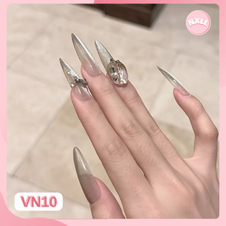 Móng Tay Giả Mắt Mèo, Nail Box Móng Giả Thiết Kế Đính Đá Sang Trọng