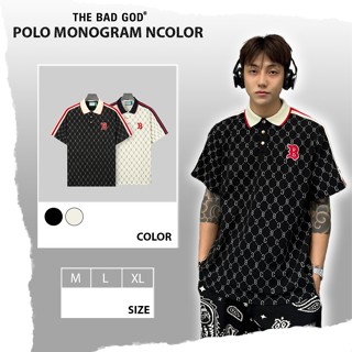 Áo Polo Nam Nữ The Bad God Monogram Ncolor Form Rộng Áo Local Brand Unisex Thêu Logo