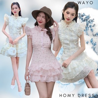 [Homy Dress] Đầm WAYO thiết kế voan hoa tiểu thư phối tầng sang trọng xinh đẹp
