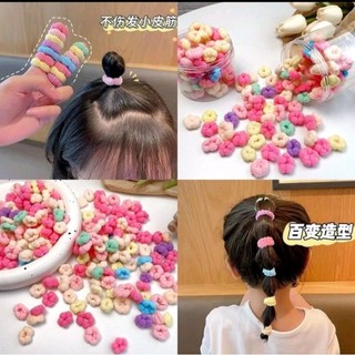 Dây cột tóc kẹo bông, thun cột tóc cho bé gái