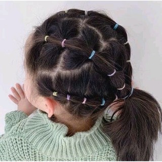 Dây cột tóc kẹo bông, thun cột tóc cho bé gái