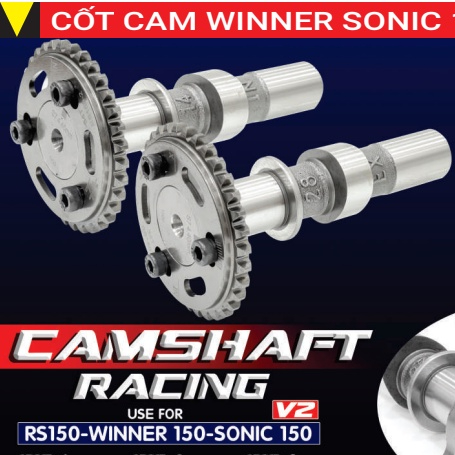 CAMSHAFT RACING WINNER TA S1 S2 S3 - Bánh cam tăng chỉnh Winner RS150 GTR150 RSX150