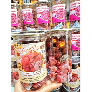Ô mai xí muội chua ngọt mix 4 vị - Hộp 500gram trái cây sấy dẻo