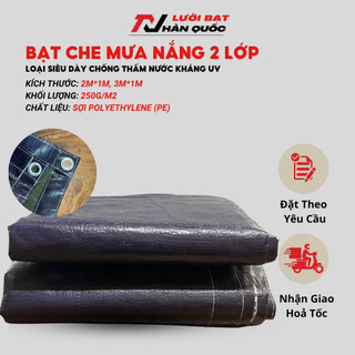  Bạt PE Hàn Quốc Kháng UV Cao Cấp loại Đặc Biệt Nhiều Màu May Viền Đóng Khoen Miễn Phí