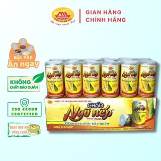 Cháo ngô nếp minh trung thùng 24 lon - chaongonep 24