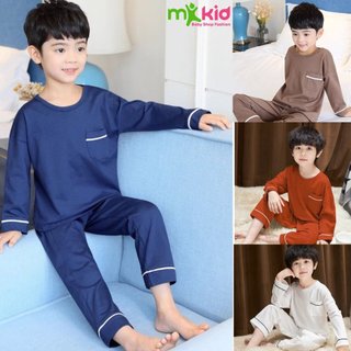 Bộ Dài Tay Hàn Quốc Cho Bé 8-30KG 💖 Bộ Thun Lạnh MK KID Mềm Mát cho bé trai bé gái mặc ngủ mặc nhà
