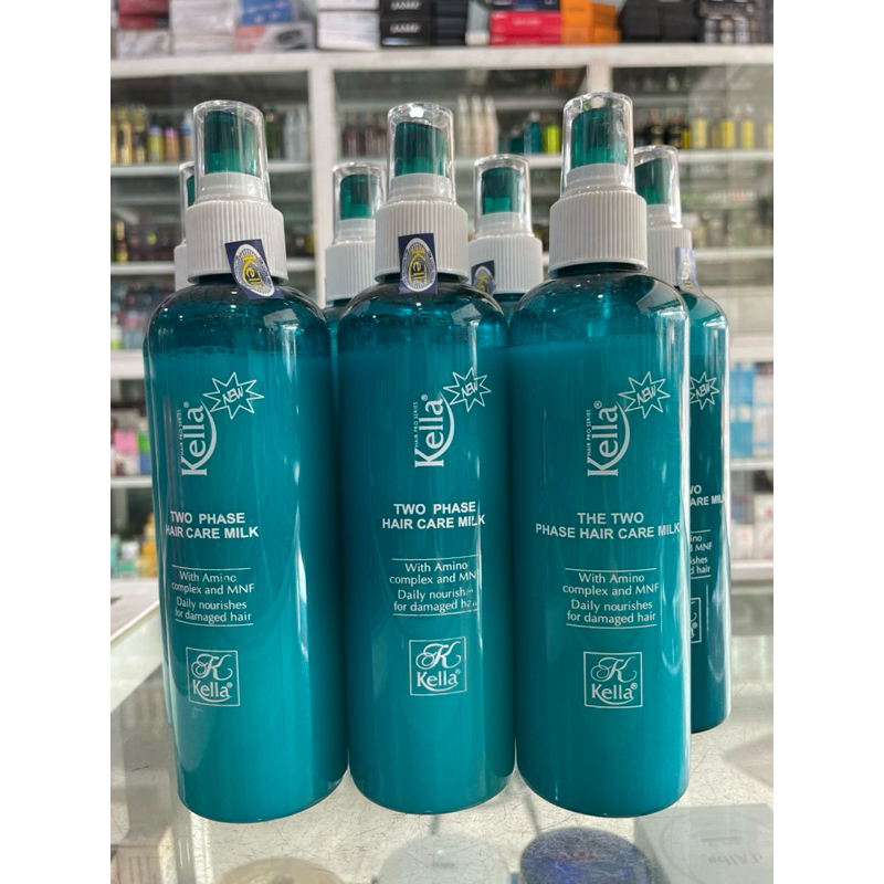 XỊT DƯỠNG CHỐNG NHIỆT KELLA 250ml XỊT DƯỠNG 2 LỚP KELLA XANH