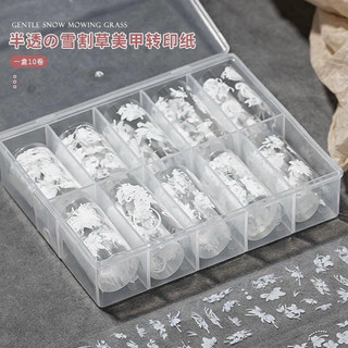 Set foil hoa, buom trắng 10 cuộn