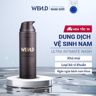 Dung dịch vệ sinh nam nước hoa cao cấp WEND 150ml, công nghệ nano bạc 20nm khử mùi làm sạch vùng kín