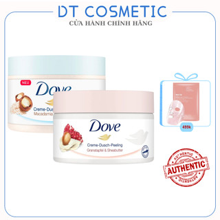 Tẩy da chết Dove Body Polish , Tẩy tế bào chết giúp dưỡng da mịn màng tươi sáng hàng Đức 225ml