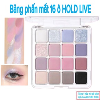 Bảng phấn mắt HOLD LIVE Sunset Magic 16 ô với màu pastel nhẹ nhàng, lấp lánh